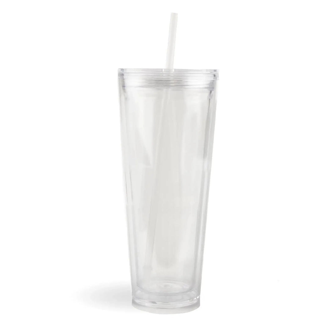24oz Customizable Acrylic Snow Globe Funnel Tumbler
