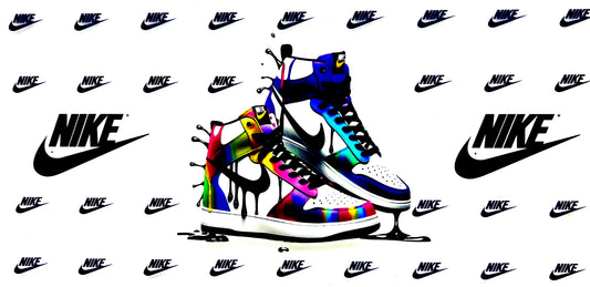 #0303 NK Drip High Top- Rainbow