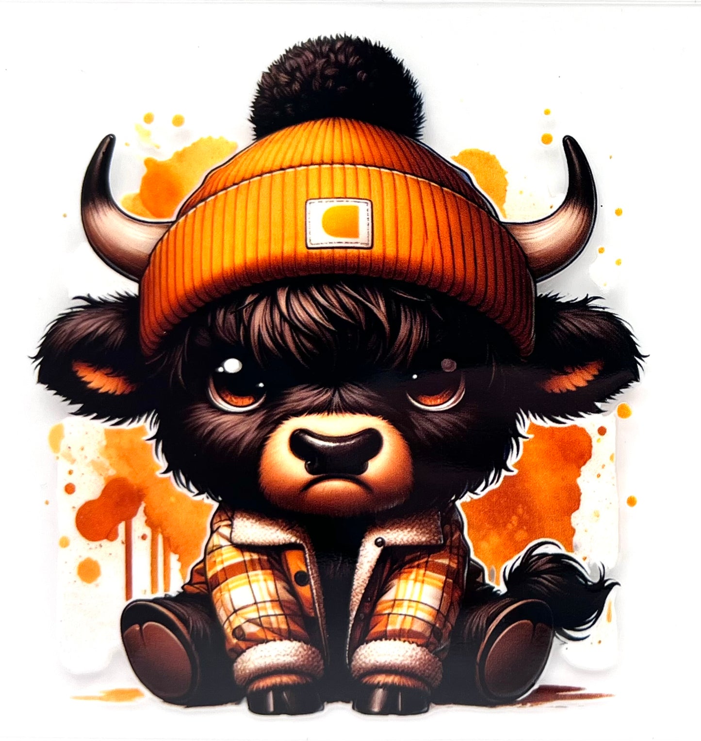 MooMoo Decal- Orange