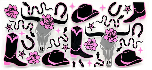 #0262 Black & Pink Country
