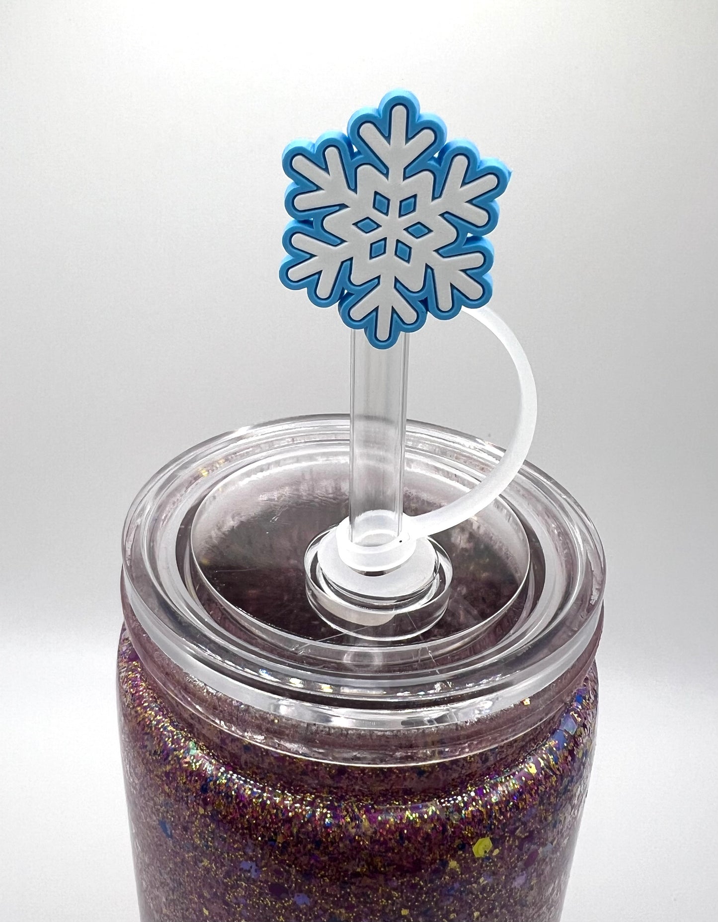 Straw Toppers- Snowflake