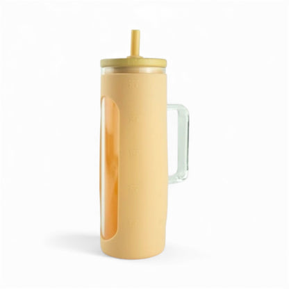 20oz Glass Skinny Tumbler with handle (non-snow globe)