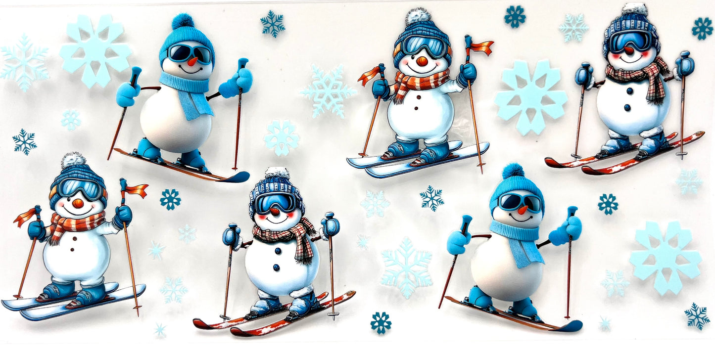 #0257 Snowman skiing