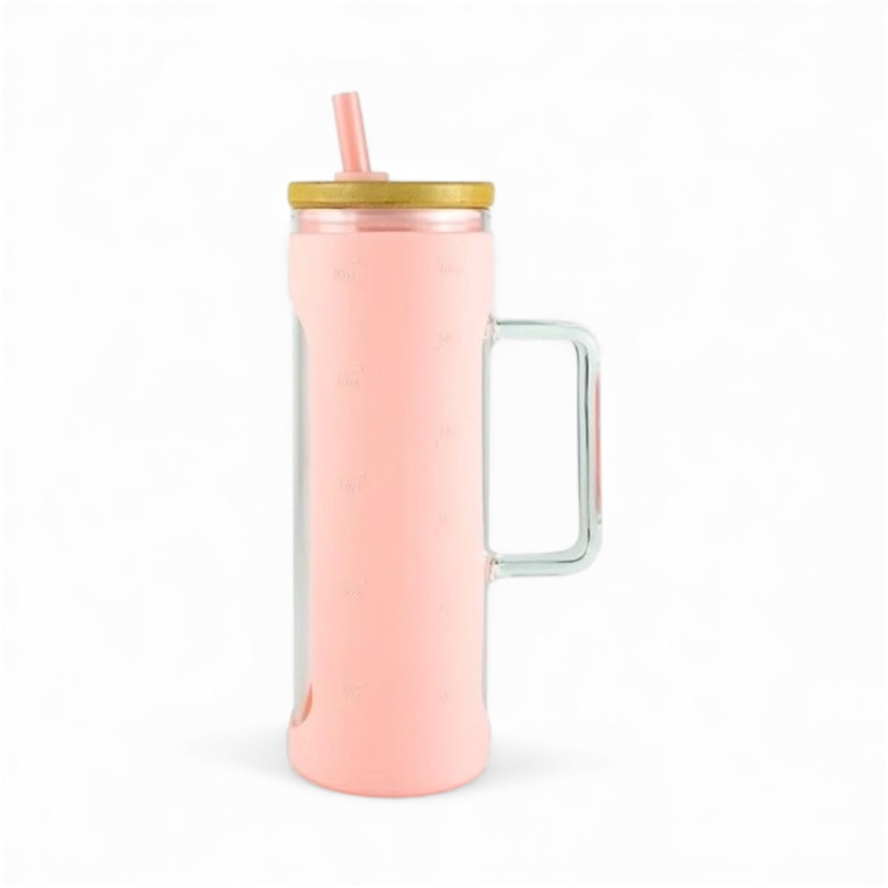 20oz Glass Skinny Tumbler with handle (non-snow globe)
