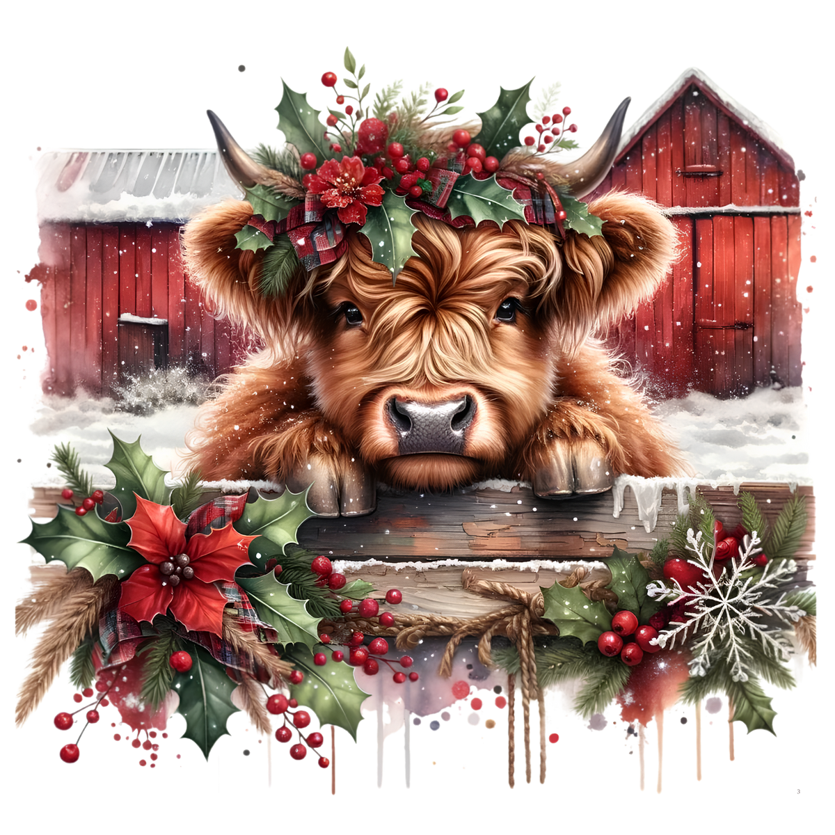 Christmas Cow - 1