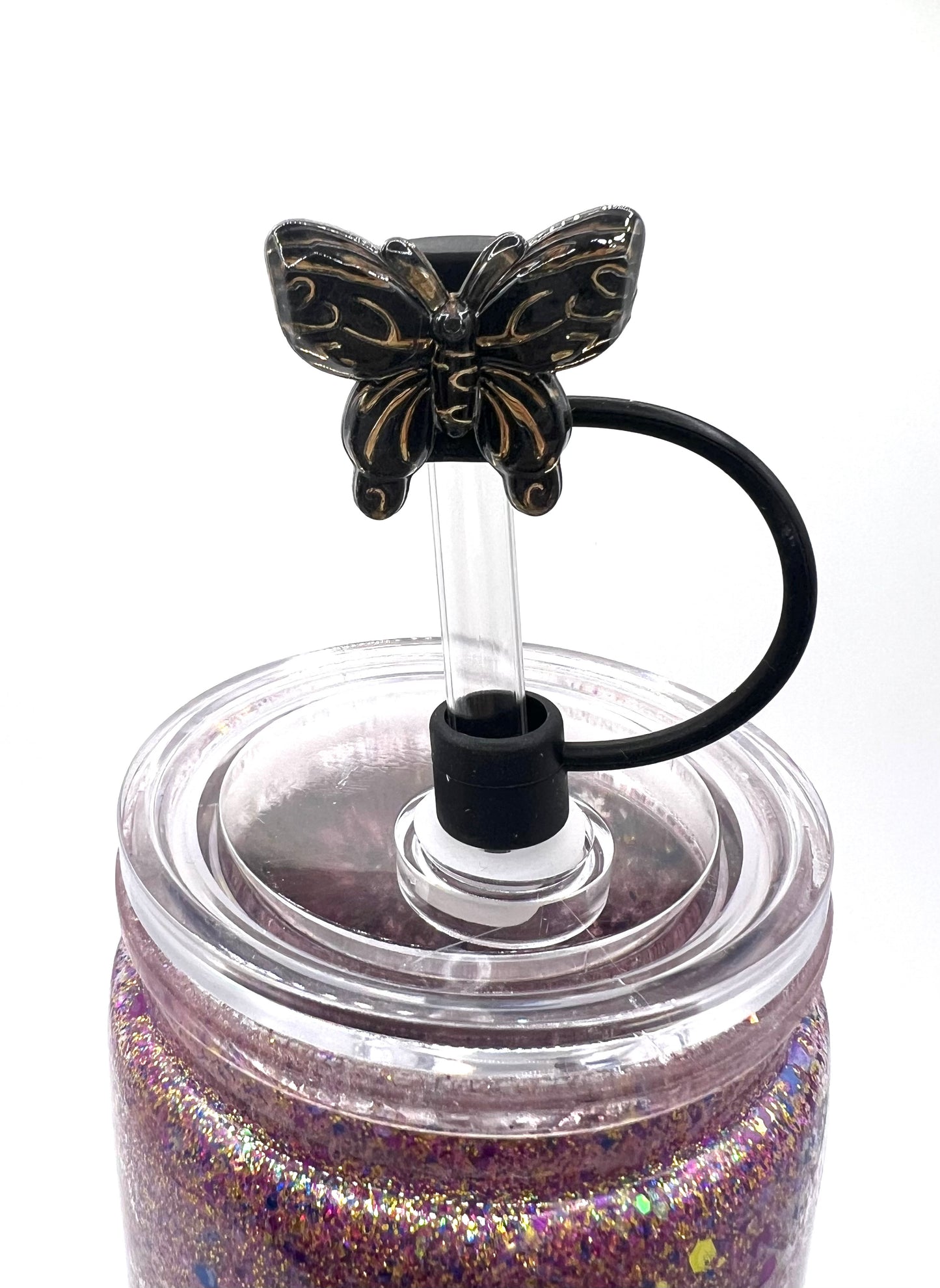 Straw Toppers- Butterflies