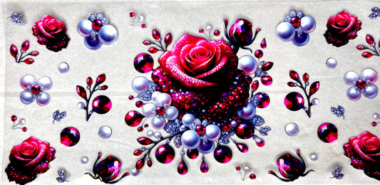#0742 Rose with gems- 2