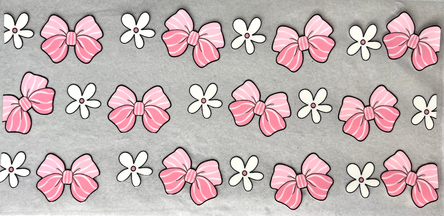 #0329 Pink bows and flowers