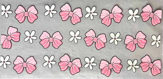#0329 Pink bows and flowers