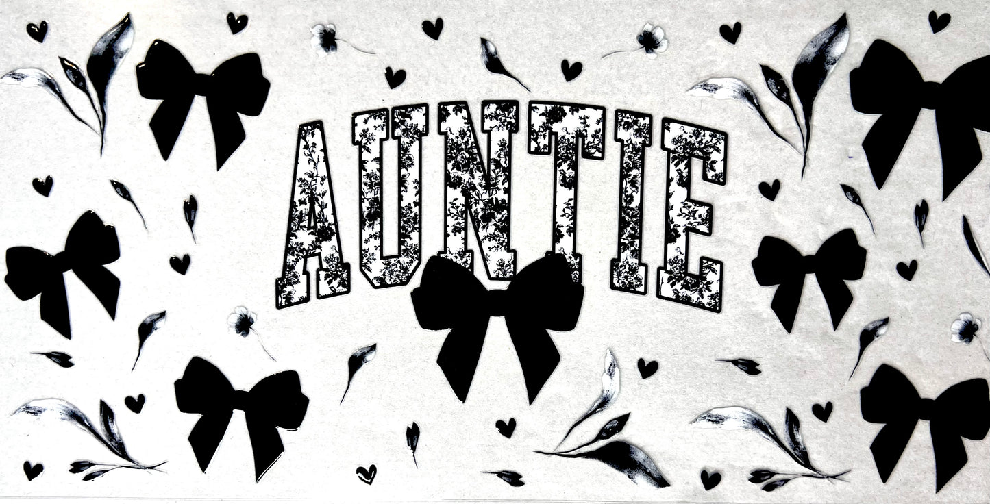 #0441 Black bows- Auntie