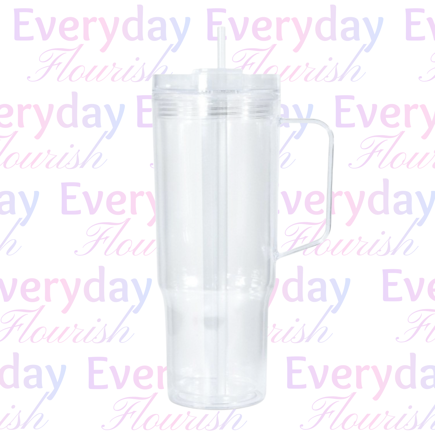 40oz Customizable Acrylic Snow Globe Tumbler