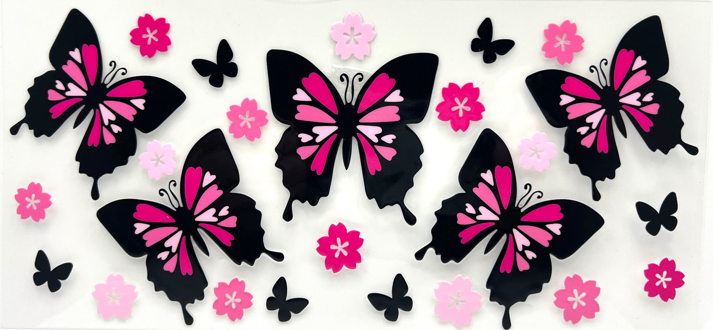 #0204 Butterflies- pink 2