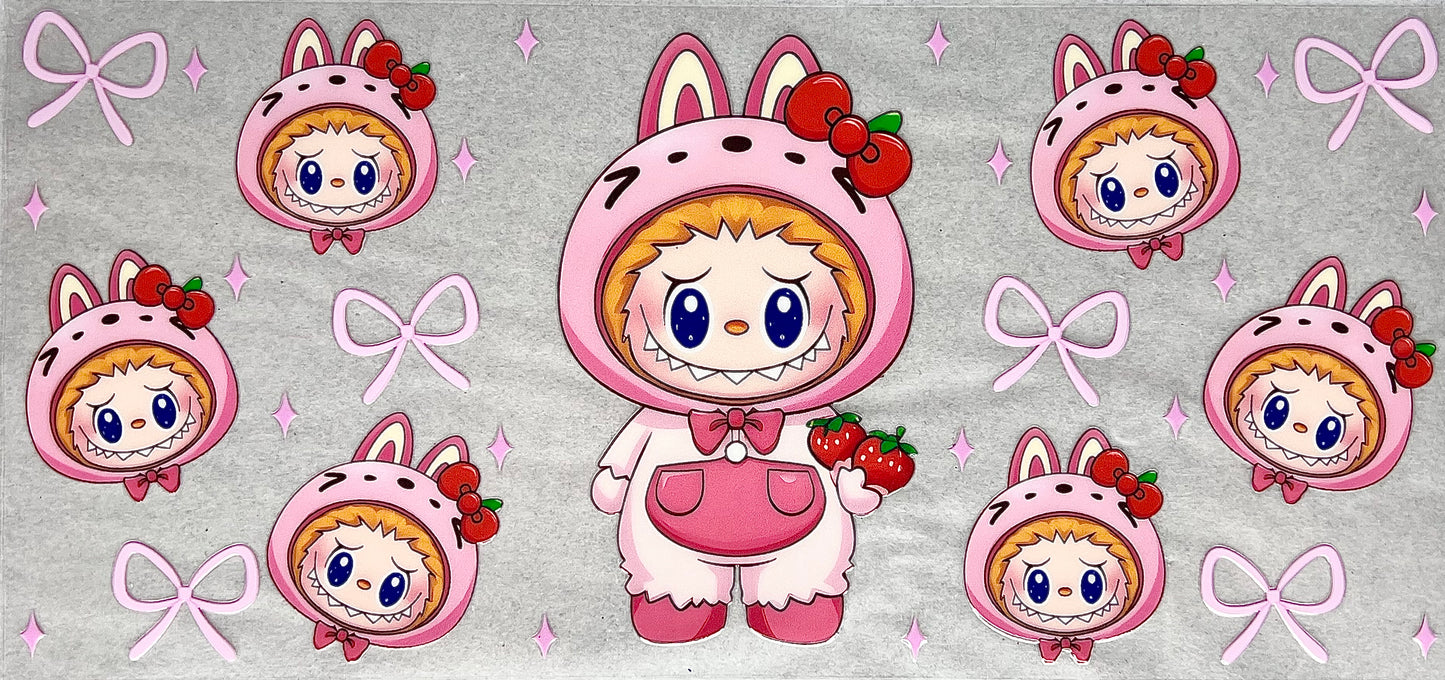 #0069 Labubu- Strawberry and bows