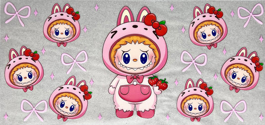 #0069 Labubu- Strawberry and bows