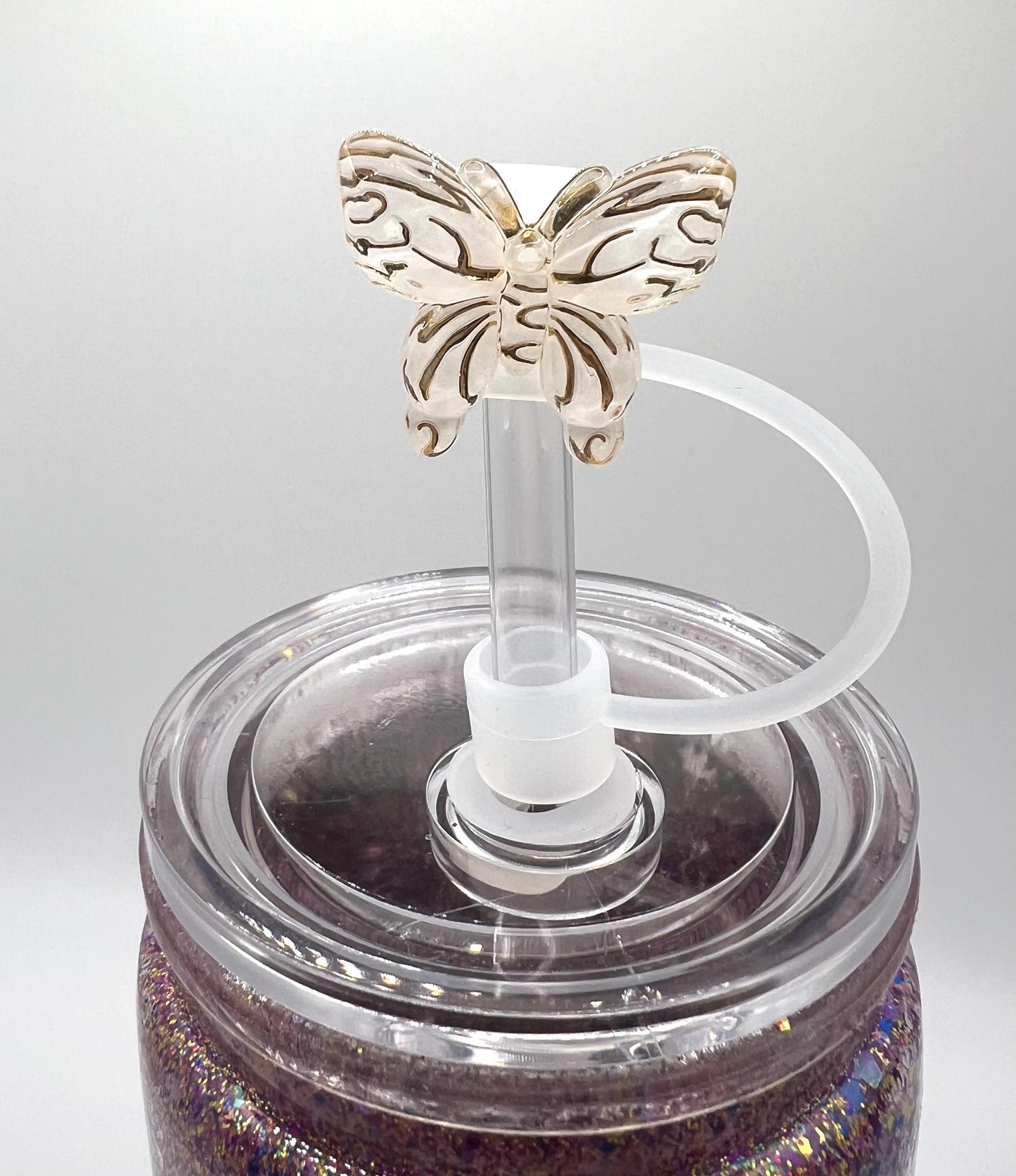 Straw Toppers- Butterflies