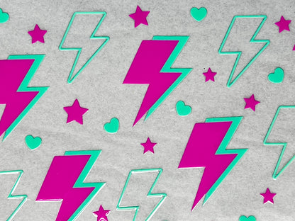 #0015 80’s Lightening bolts