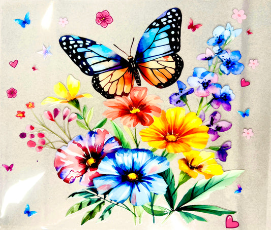 Floral butterflies 20oz