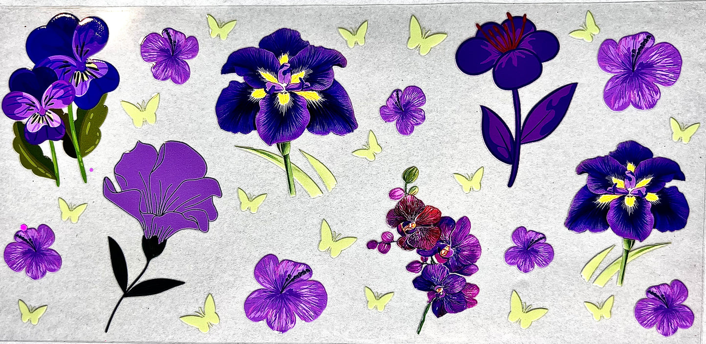 #0163 Purple Flowers -3