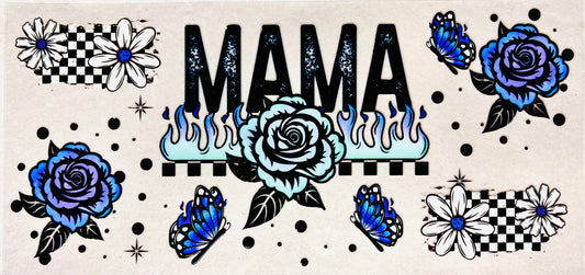Mama flames- blue