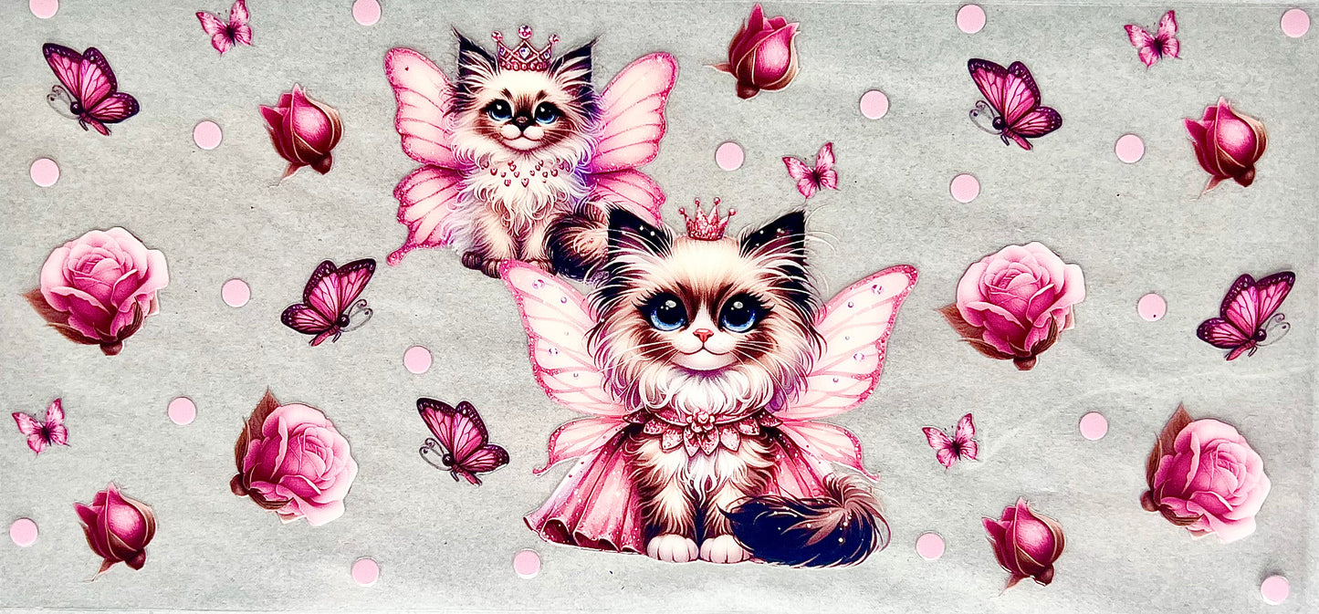 #0095 Kitty fairy with butterflies