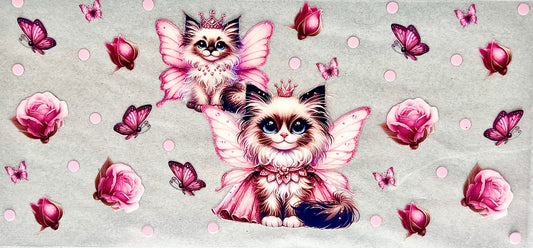 #0095 Kitty fairy with butterflies