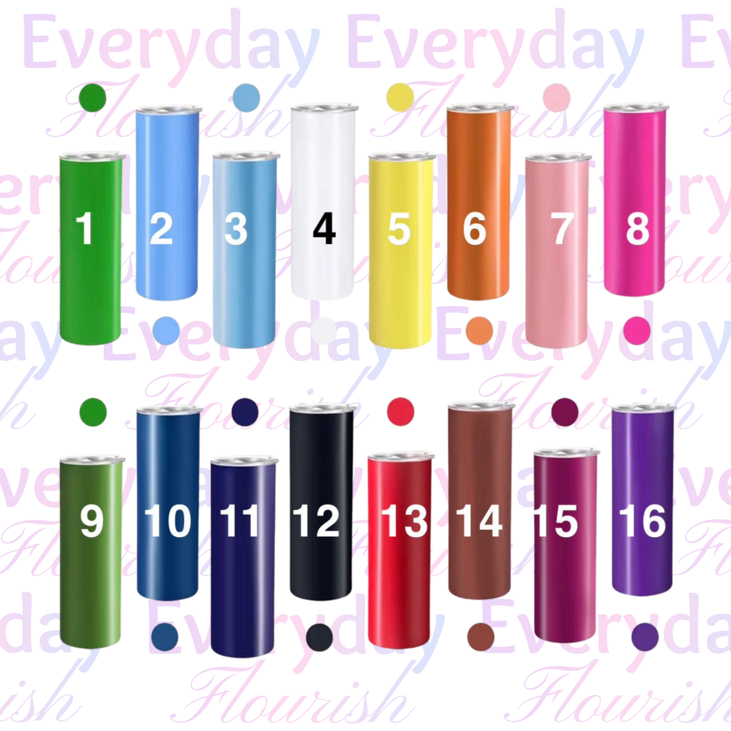 20oz Skinny Stainless Steel Tumbler