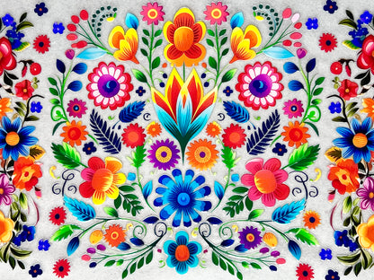 #0076 Floral Embroidery
