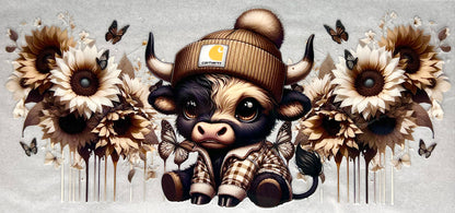 Cowhartt- Tan flowers