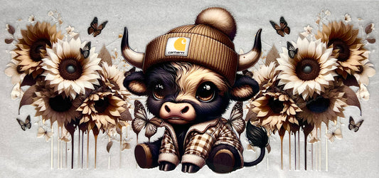 Cowhartt- Tan flowers