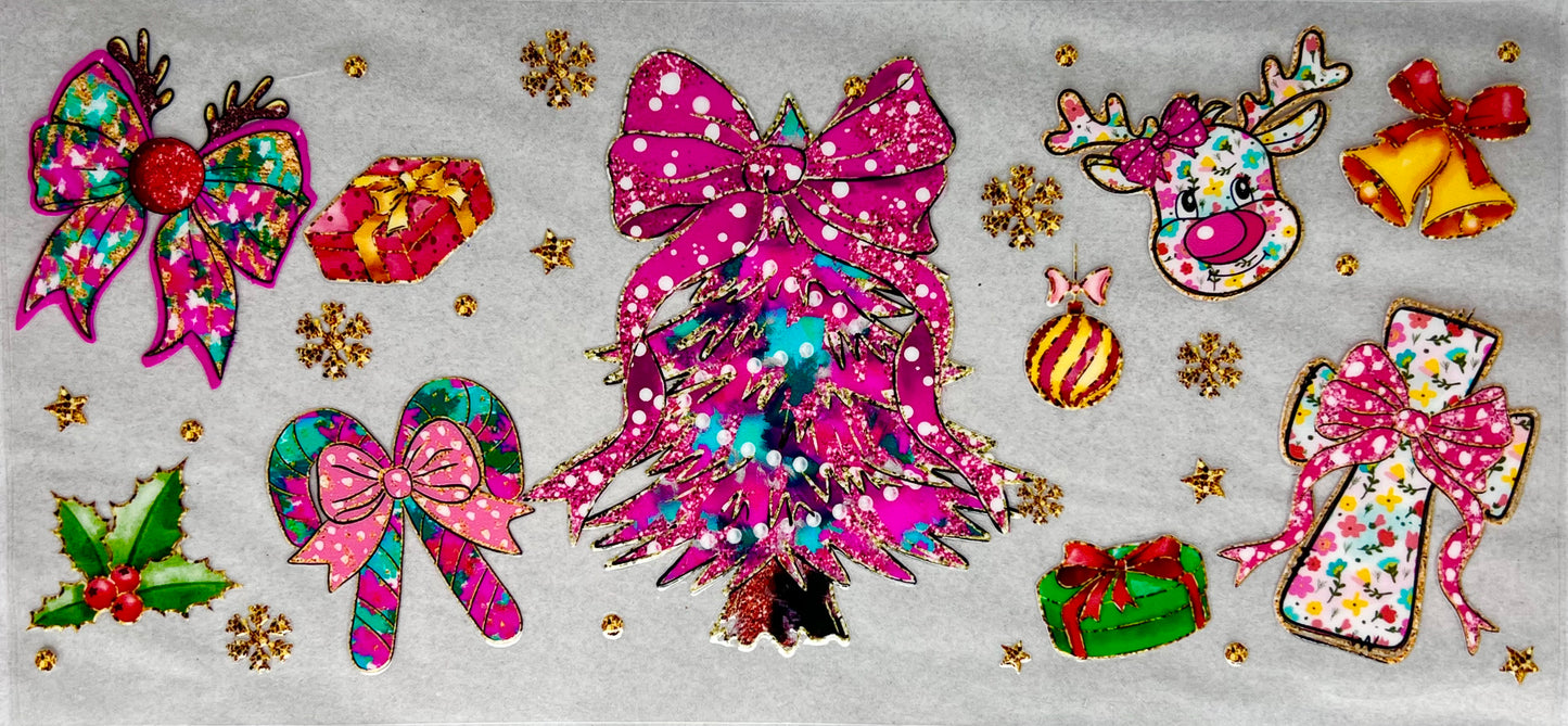 #0023 Pink Glitter Tree
