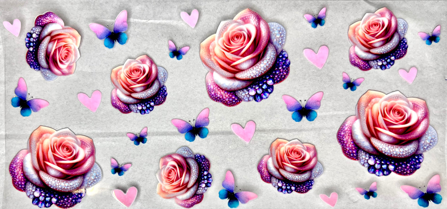 #0743 Rose with gems- 3