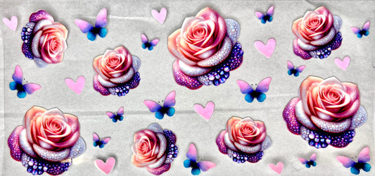 #0743 Rose with gems- 3