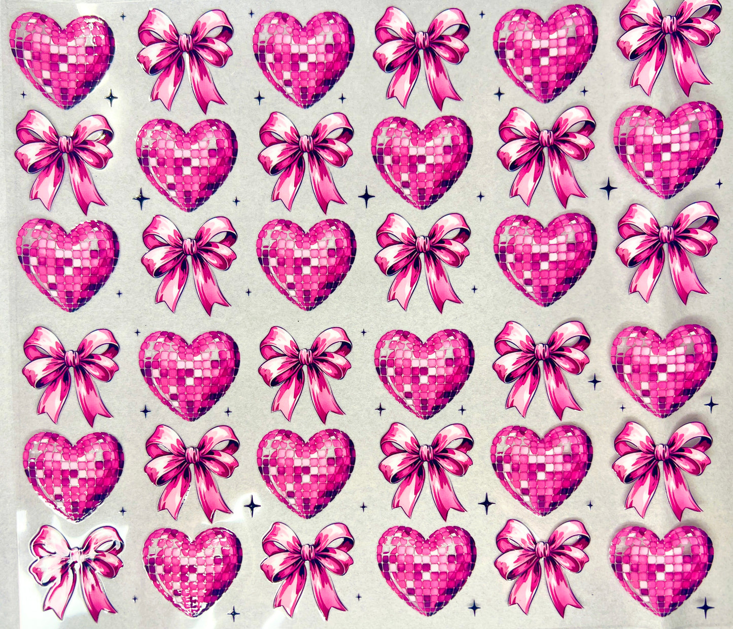 Hearts and Bows- Pink 20oz