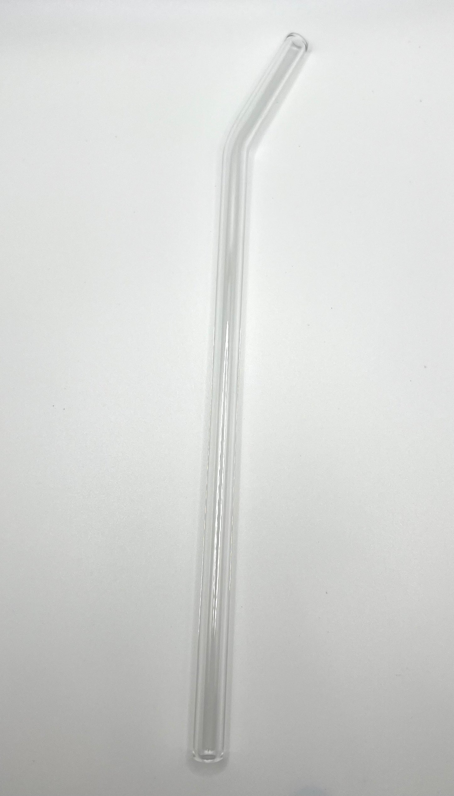 Glass Straw- 8in with curved neck