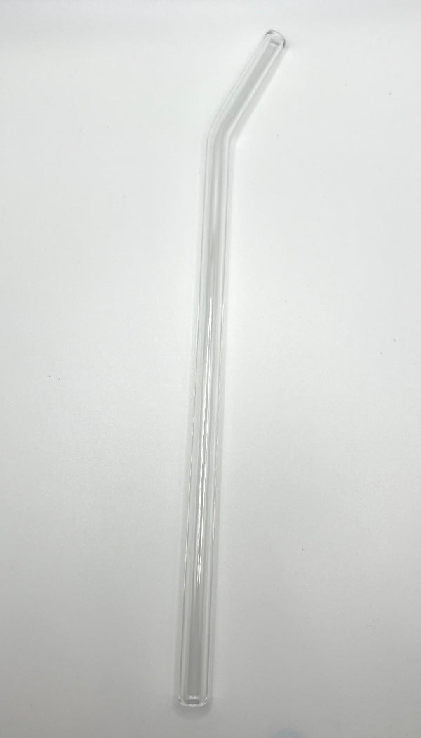 Glass Straw- 8in with curved neck