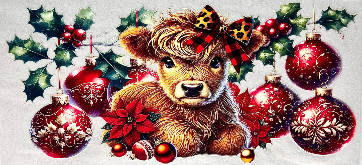 Christmas Cow- Red