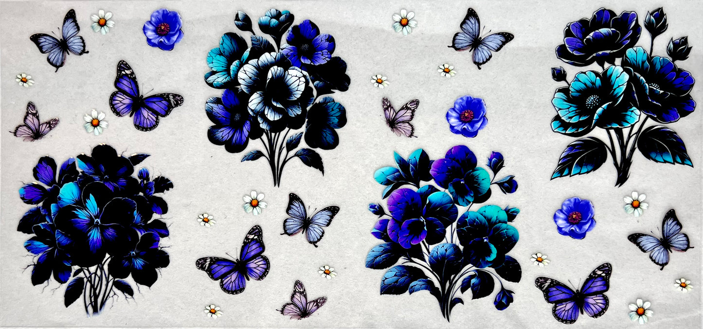#0745 Floral Butterflies- 3
