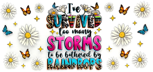 #0959 I survived too many storms to be bothered by raindrops