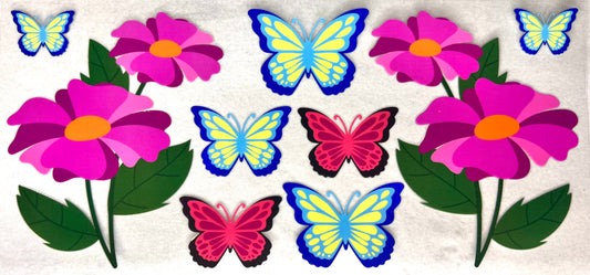 #0352 Floral butterflies- 1