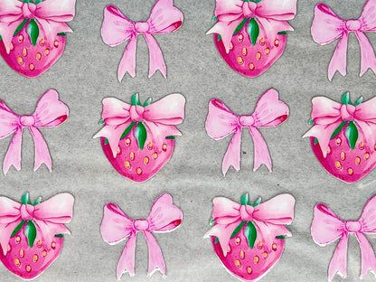 #0075 Strawberries and Bows