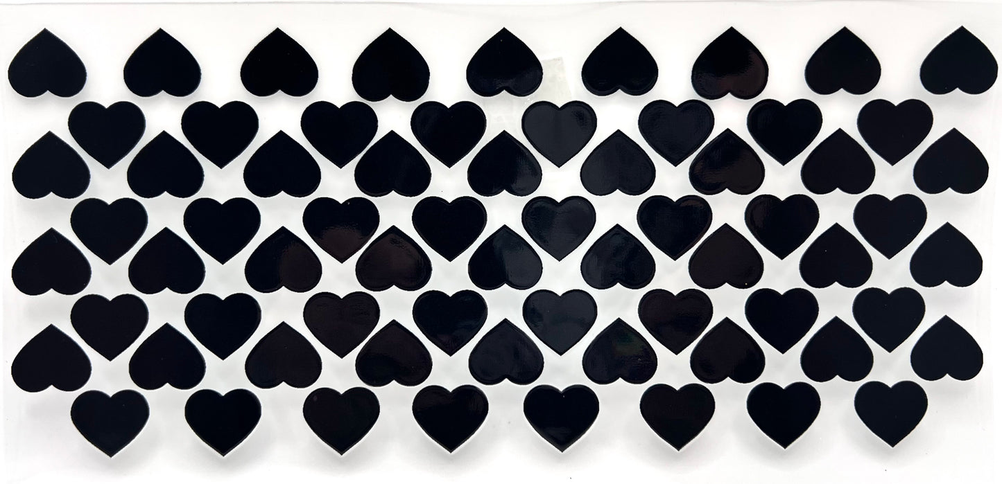 #0259 Hearts- Black