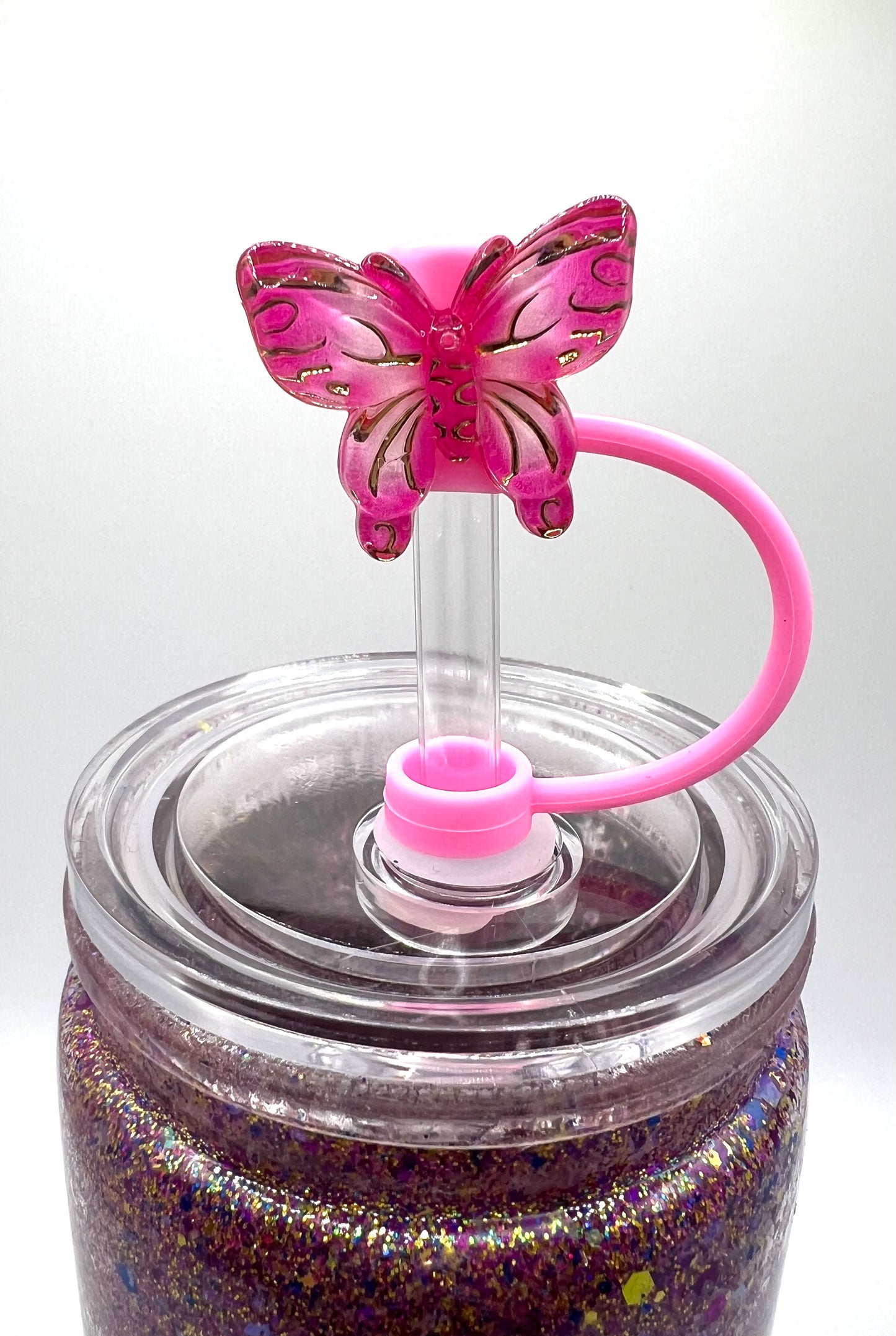 Straw Toppers- Butterflies