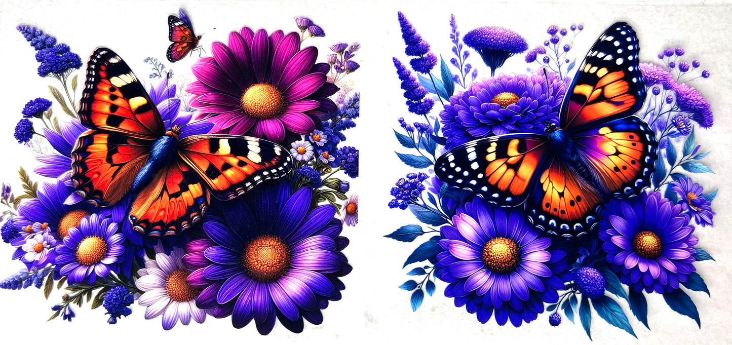#0383 Floral butterflies- 2