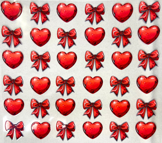 Hearts and Bows- Red 20oz