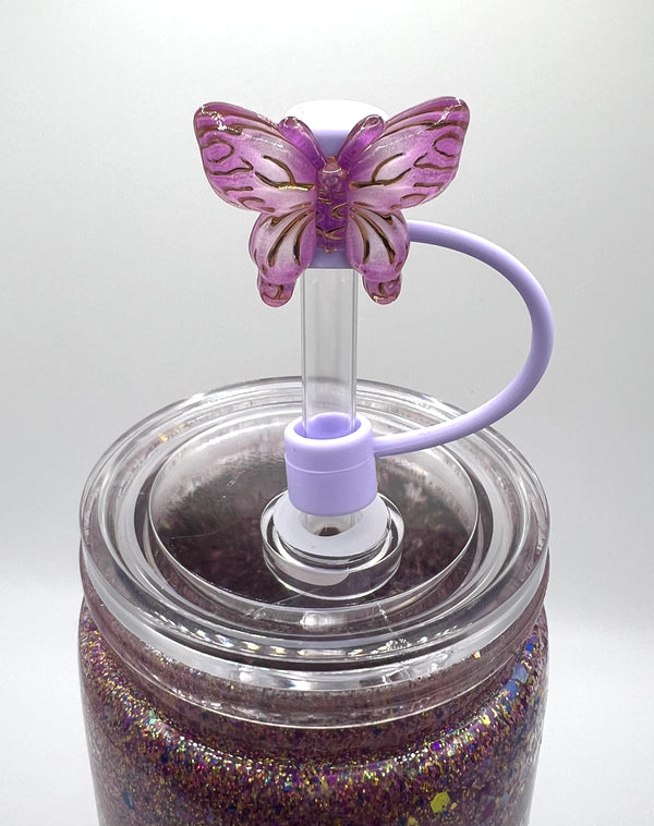 Straw Toppers- Butterflies