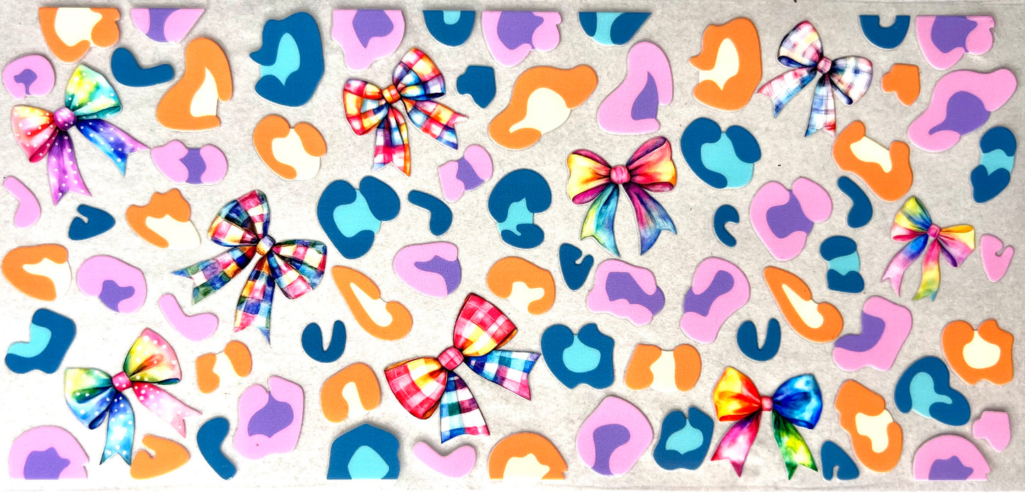 #0395 Multicolor Leopard print with bows