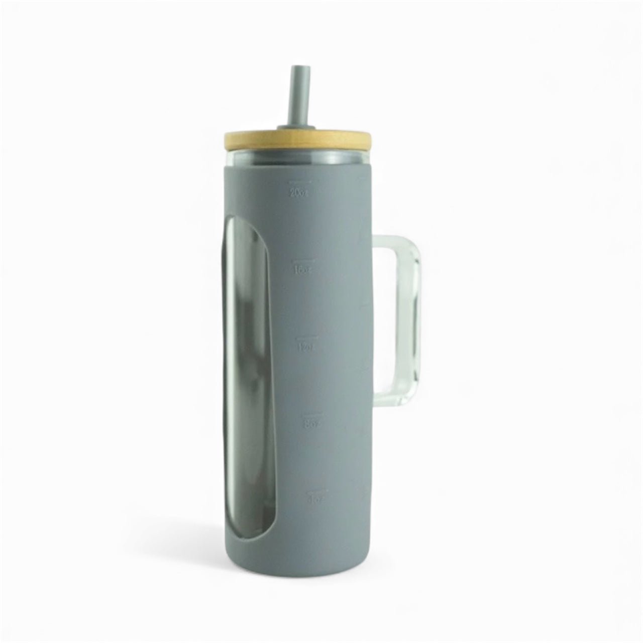 20oz Glass Skinny Tumbler with handle (non-snow globe)
