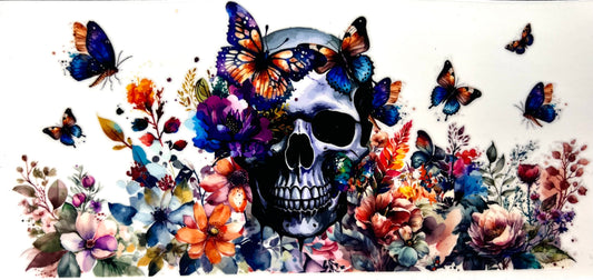 #0341 Floral skull- 2
