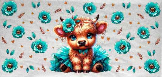 Tutu Cow- Teal