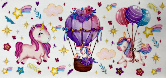 #0345 Unicorn hot air balloon